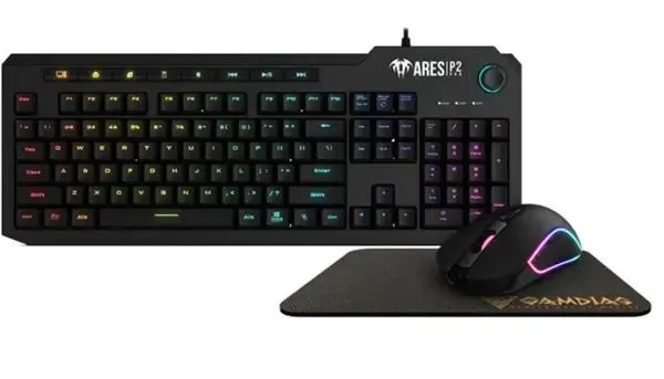 סט גיימינג 3 ב-1 מבית Gamdias דגם Ares P2.
