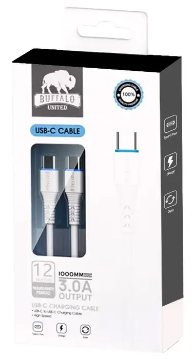 כבל PD Type-C פרימיום באורך 1 מטר מבית באפאלו.