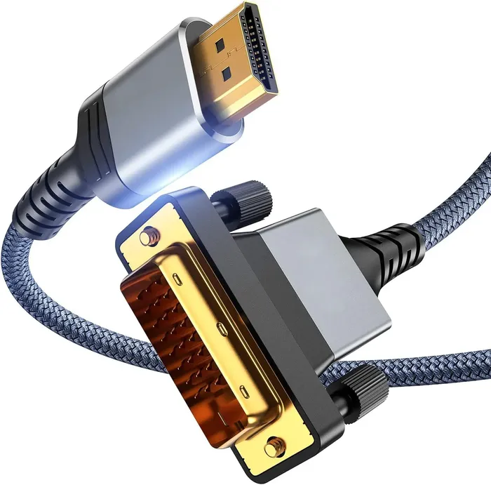 כבל מחיבור HDMI לחיבור DVI.