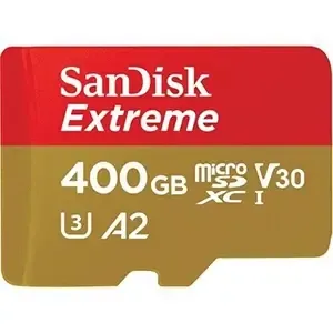 כרטיס זיכרון Extreme MicroSDXC מבית SanDisk – נפח 400GB.